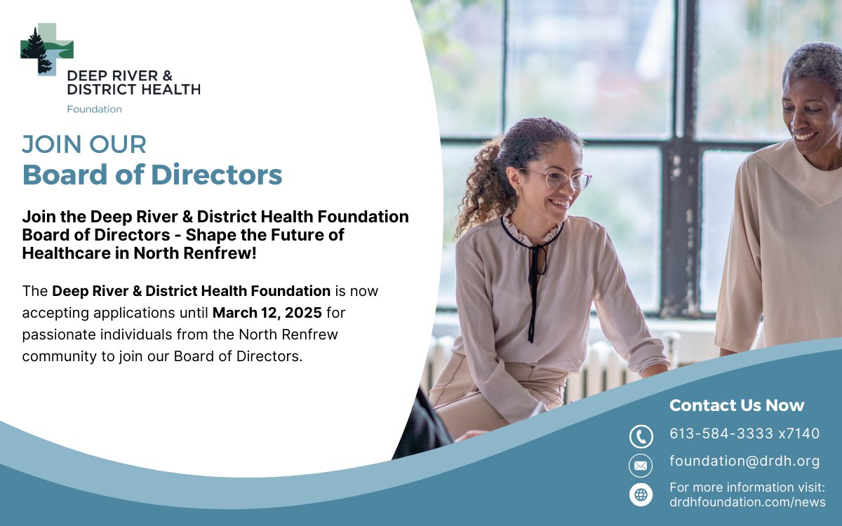 Foundation Board Member recruitment graphic